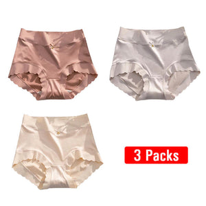 ( 🎁  2024 Nytt År Hot Sale  70% rabatt🎁)Pay1 Få 3(4paket) Premium Satin Antibakteriell Ice Silk Fuktabsorberande trosor