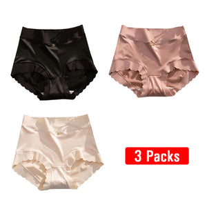 ( 🎁  2024 Nytt År Hot Sale  70% rabatt🎁)Pay1 Få 3(4paket) Premium Satin Antibakteriell Ice Silk Fuktabsorberande trosor