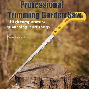 Portable hand saw for outdoor use