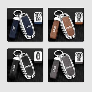 Geeignet für Nissan-Modelle - Schlüsseletui aus echtem Leder.