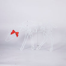 Ladda upp bild till gallerivisning, White Glitter Reindeer Christmas Light
