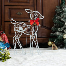 Ladda upp bild till gallerivisning, White Glitter Reindeer Christmas Light
