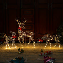 Ladda upp bild till gallerivisning, White Glitter Reindeer Christmas Light
